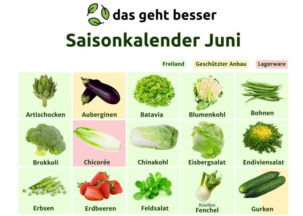 Saisonkalender Juni