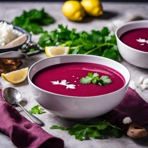 Rote-Bete-Suppe mit Kokosmilch