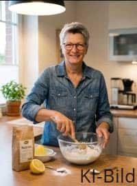 Heike mischt pragmatische DIY-Rezepte und Naturkosmetik aus einfachen Hausmitteln wie Natron und Zitrone an.